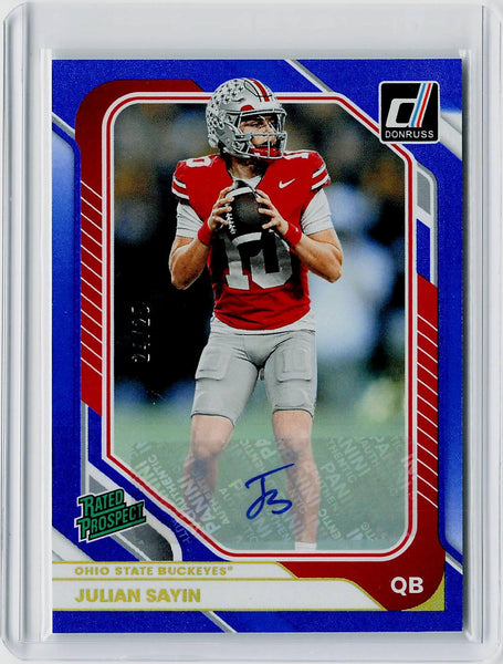 Julian Sayin - 2026 Donruss Optic Blue /49