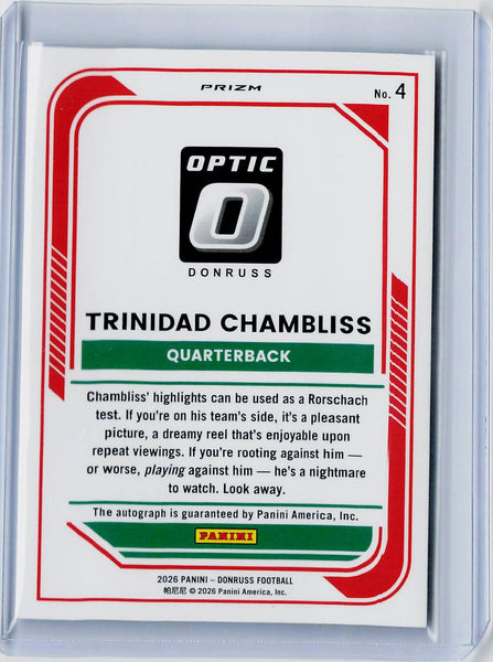 Trinidad Chambliss - 2026 Donruss Holo Optic Auto