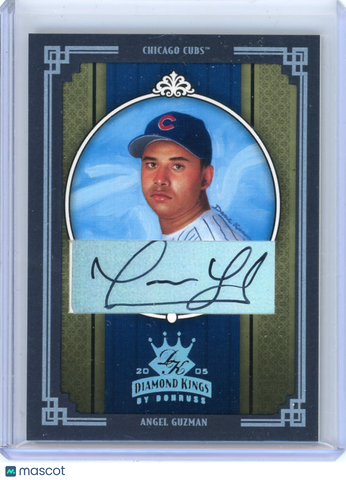 Angel Guzman - 2005 Donruss Diamond Kings 1/1 Platinum Autograph
