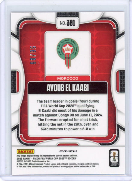 Ayoub el Kaabi - 2026 Prizm World Cup Rookie /86