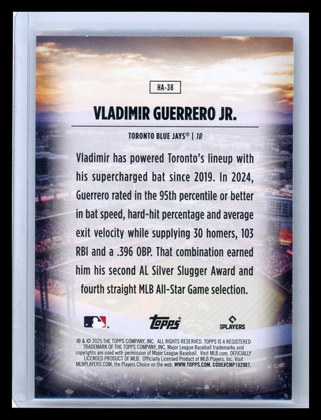 Vladimir Guerrero Jr. - 2025 Topps Home Field Advantage