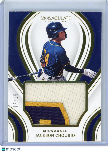 Jackson Chourio - 2023 Panini Immaculate Collection Prime Rookies 17 / 25 Patch