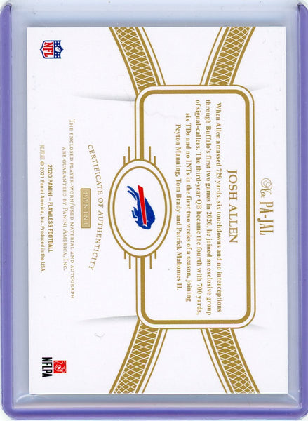 Josh Allen - 2020 Panini Flawless Patch Auto 1/3