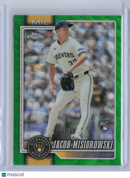Jacob Misiorowski - 2026 Topps Chrome Green Wave Rookie /99