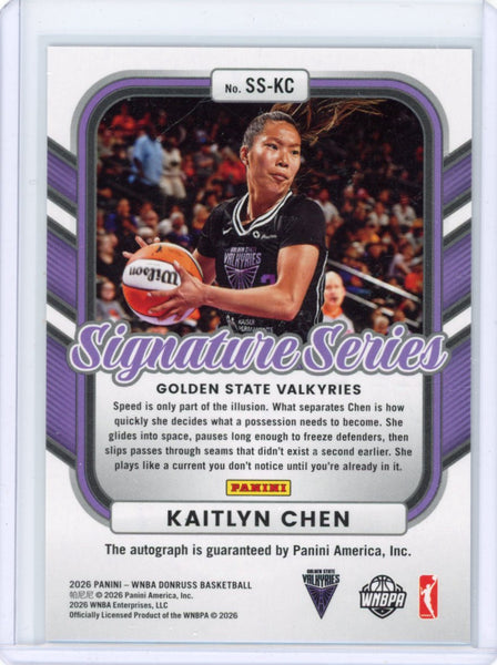 Kaitlyn Chen - 2026 Donruss WNBA Signature Series Auto /99