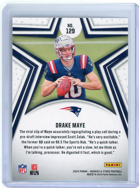 Drake Maye - 2024 Panini Rookies & Stars Rookie Cracked Ice FOTL 09/18