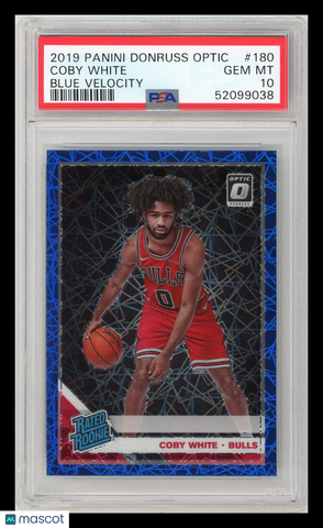 Coby White - 2019 Panini Donruss Optic Blue Velocity Rated Rookie PSA 10