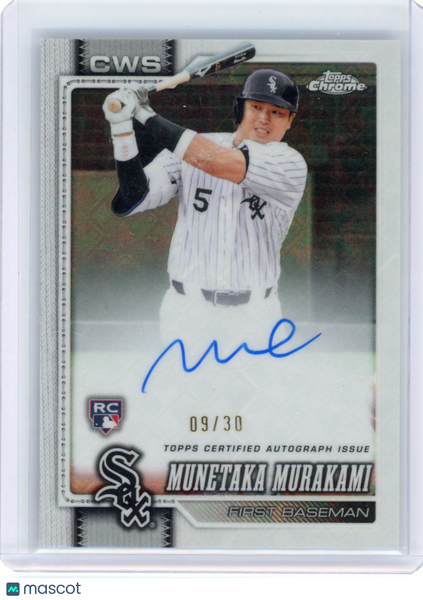 Munetaka Murakami - 2026 Topps Chrome Logofractor White Auto /30