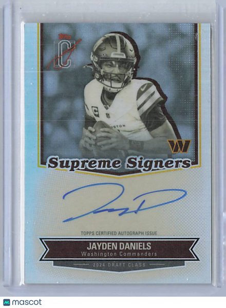 Jayden Daniels - 2025 Signature Class Supreme Signers Auto