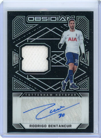 Rodrigo Bentancur - 2021-22 Panini Obsidian 2022 Autograph 114/149 Patch JA-RBC