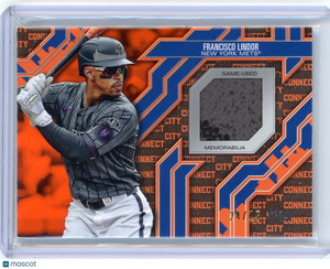 Francisco Lindor - 2025 Topps City Connect Game Used Jersey Relic Orange 24/25