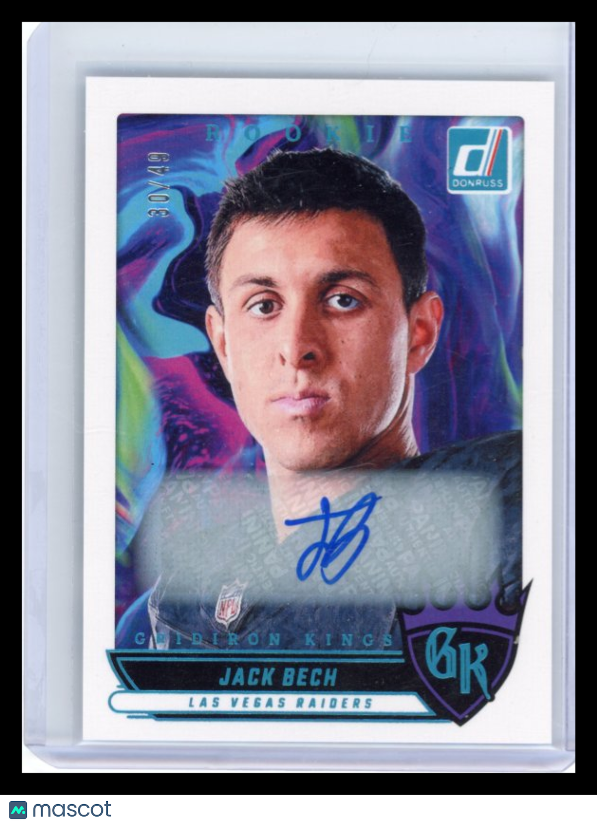 Jack Bech - 2025 Panini Donruss Gridiron Kings Rookie Autograph 30/49