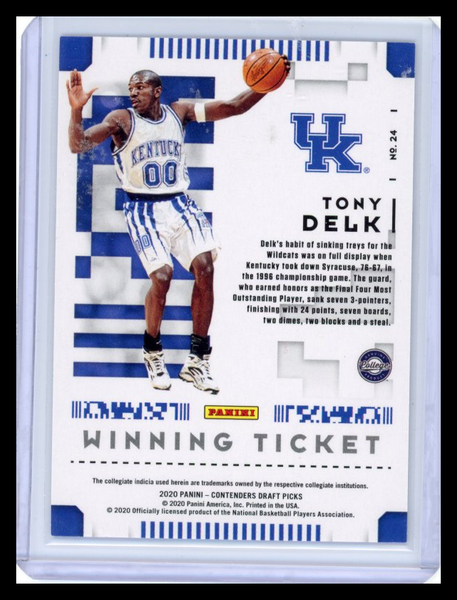 Tony Delk - 2020 Contenders Draft Picks Winning Ticket Cracked Ice 01/23
