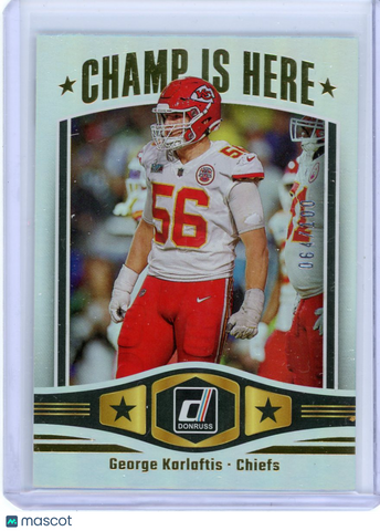 George Karlaftis - 2023 Panini Donruss Champ Is Here Holo 064/100