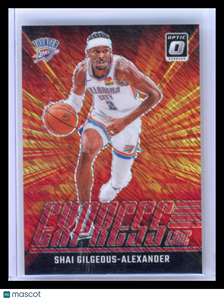 Shai Gilgeous-Alexander - 2024-25  Donruss Optic Express Lane Red Shimmer 63/75