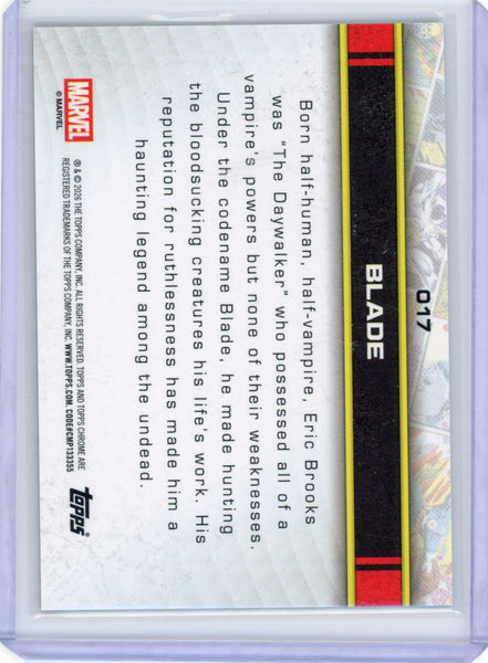 Blade 2026 Marvel Topps Chrome Blue Yellow 71/80