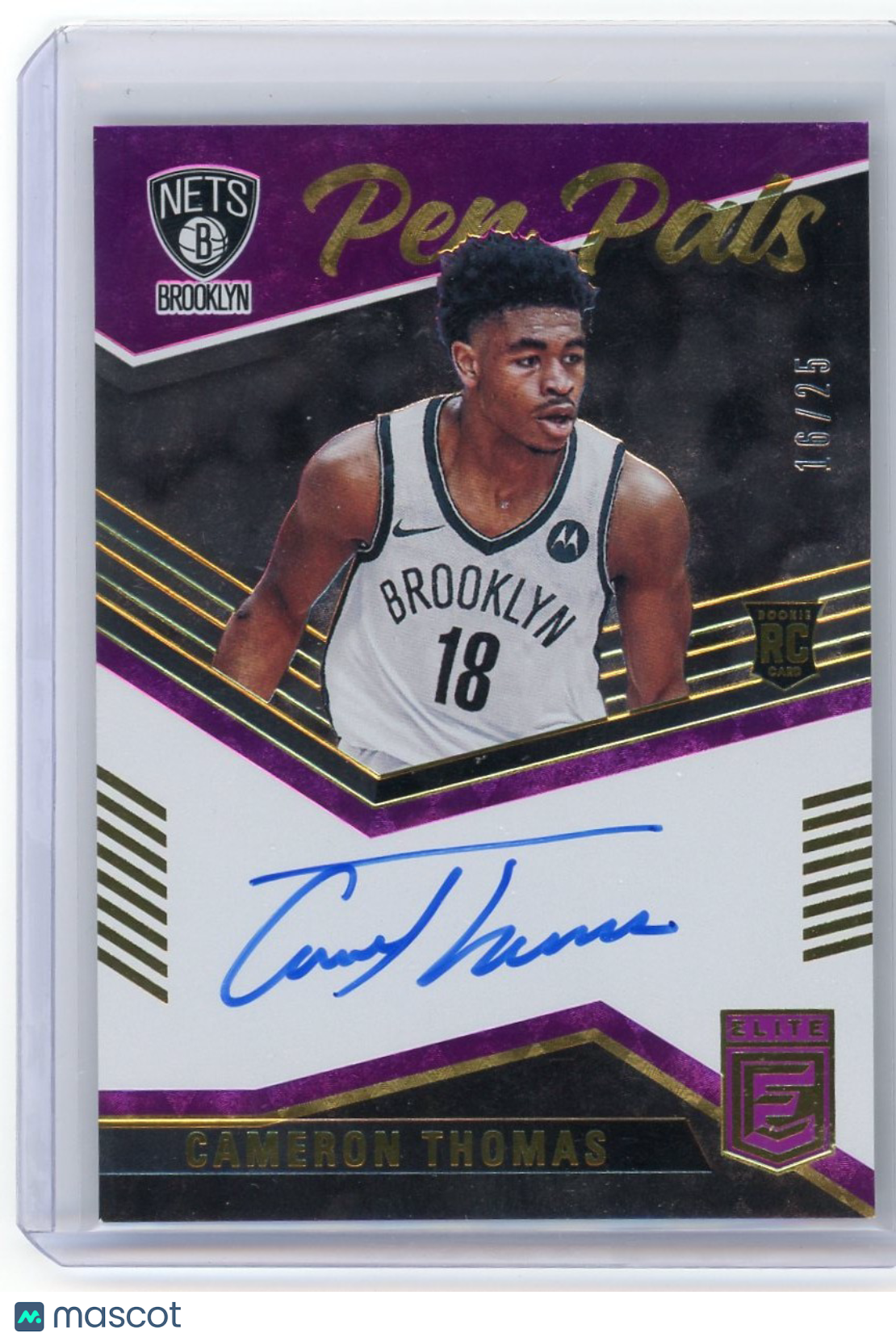 Cameron Thomas - 2021 Panini Court Kings Pen Pals Purple RC 16/25