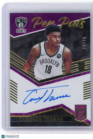 Cameron Thomas - 2021 Panini Court Kings Pen Pals Purple RC 16/25