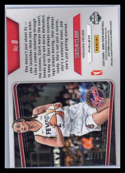 Caitlin Clark - 2025 Panini Prizm WNBA Top Tier Red 58/99