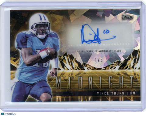 Vince Young - 2024 Topps Midnight Gold Daybreak Auto 1/5 Titans