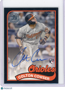 Colton Cowser - 2024 Topps 1989 Topps Baseball Autograph Black 75/199 RC