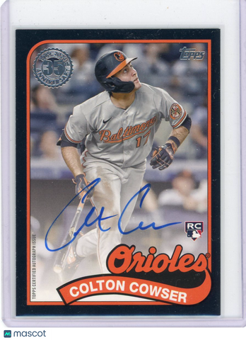Colton Cowser - 2024 Topps 1989 Topps Baseball Autograph Black 75/199 RC