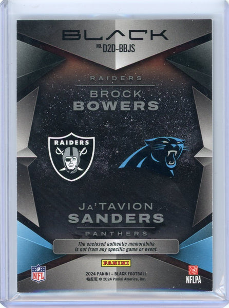 Brock Bowers/Ja'Tavion Sanders - 2024 Panini Black Dusk Rookie 4/50 Jersey