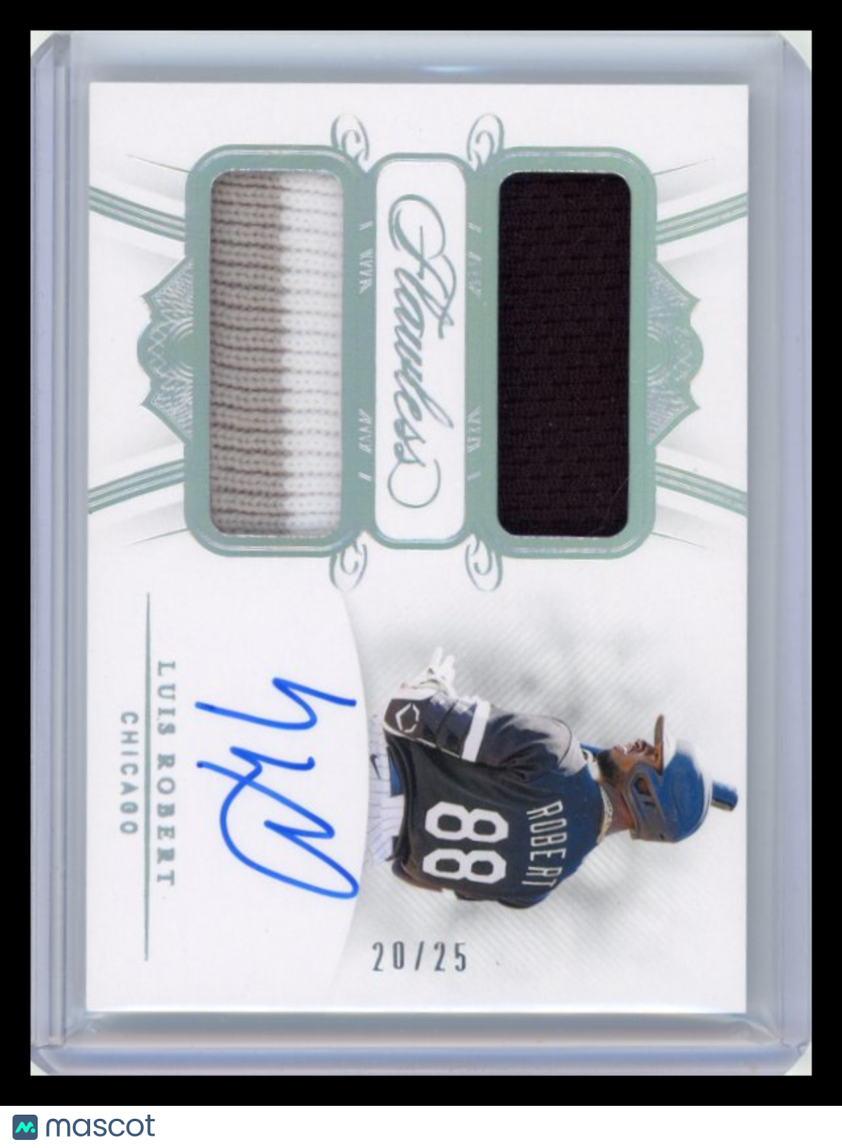 Luis Robert - 2020 Panini Flawless Patch Auto Rookie /25