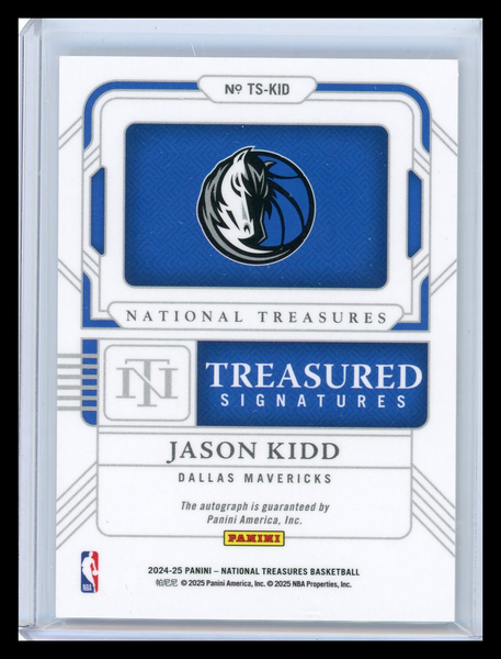 Jason Kidd - 2024-25 Panini National Treasures Treasured Signatures 2025 24/25