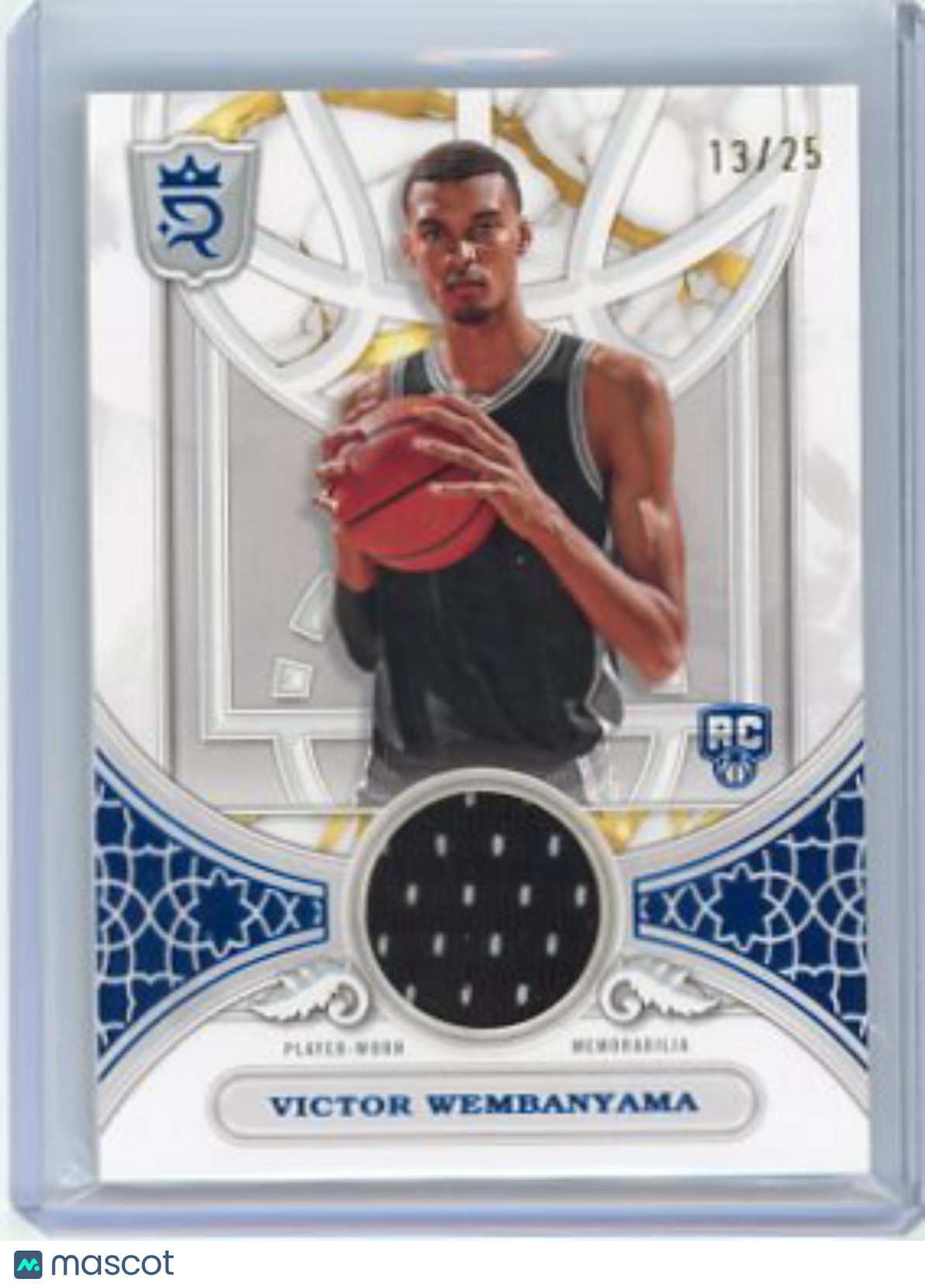 Victor Wembanyama - 2023-24 Topps Royalty Round Ball Jersey Blue Rookie 13/25