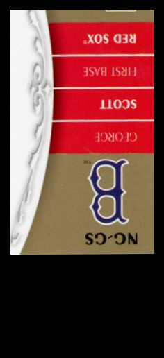 George Scott - Fleer Greats of the Game NICKNAME GREATS Autograph