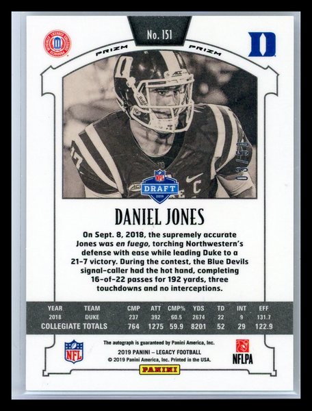 Daniel Jones - 2019 Panini Legacy 03/50 RC
