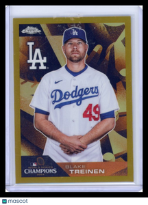 Blake Treinen - 2024 Topps Chrome World Series Champions Gold Refractor /50