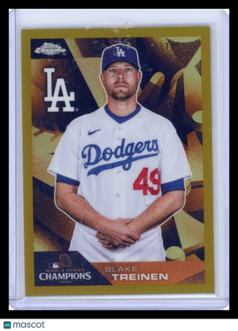 Blake Treinen - 2024 Topps Chrome World Series Champions Gold Refractor /50