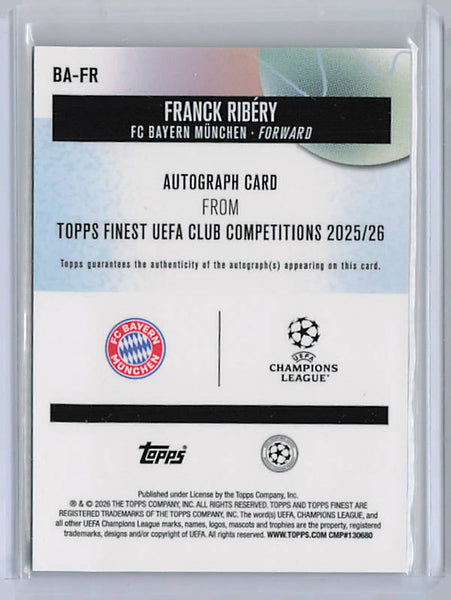 Franck Ribery - 2025-26 Finest Gold Refractor Auto /50
