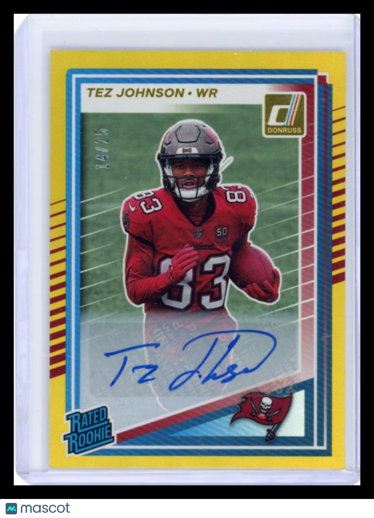 Tez Johnson - 2025 Donruss Rated Rookie 14/25 Gold Auto
