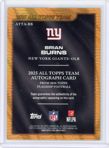 Brian Burns - 2026 Topps All Topps Team Green /99
