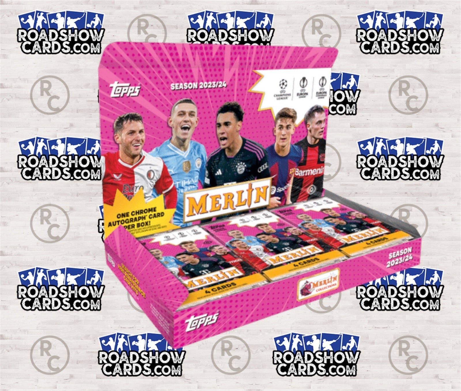 2023-24 Soccer UEFA Club Competitions Merlin Chrome Hobby Box