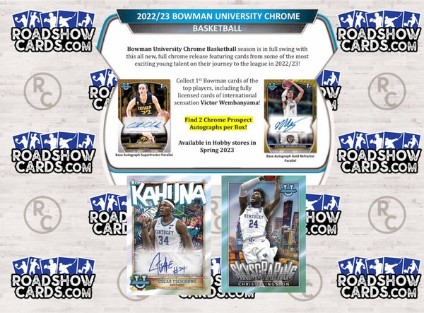 2022-23 Basketball Bowman Chrome University Hobby Box