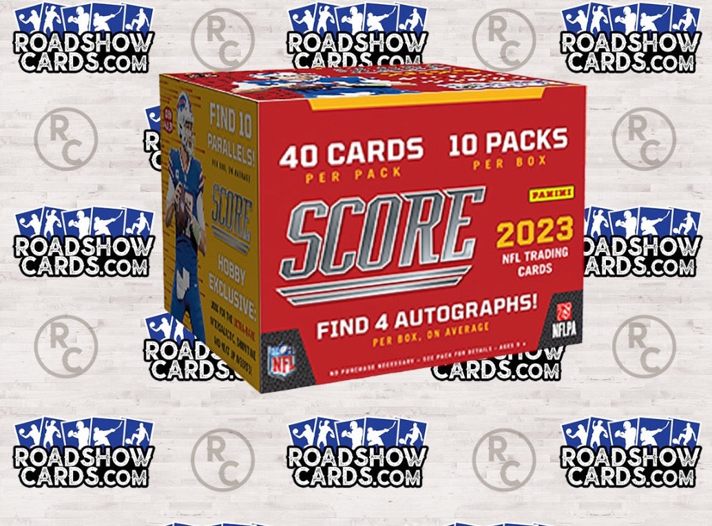 2023 Football Score Hobby Box Roadshow Cards