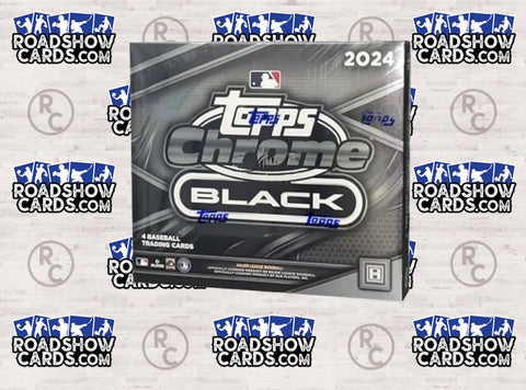 2024 Baseball Topps Chrome Black Hobby - 12 Box Sealed Case