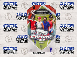 2024 Tennis Topps Chrome Hobby - 12 Box Sealed Case