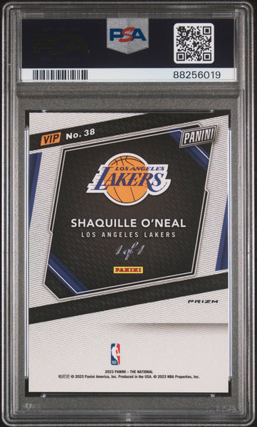 SHAQUILLE O'NEAL - 2023 Basketball National VIP Pack Black 1/1 PSA 9