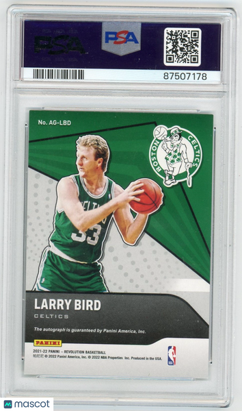 LARRY BIRD - 2021 Panini Revolution Auto PSA 9 #AG-LBD