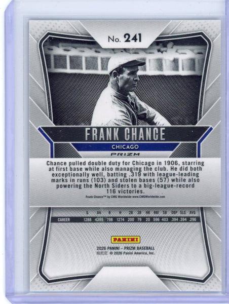 Frank Chance - 2026 Prizm Baseball Snakeskin