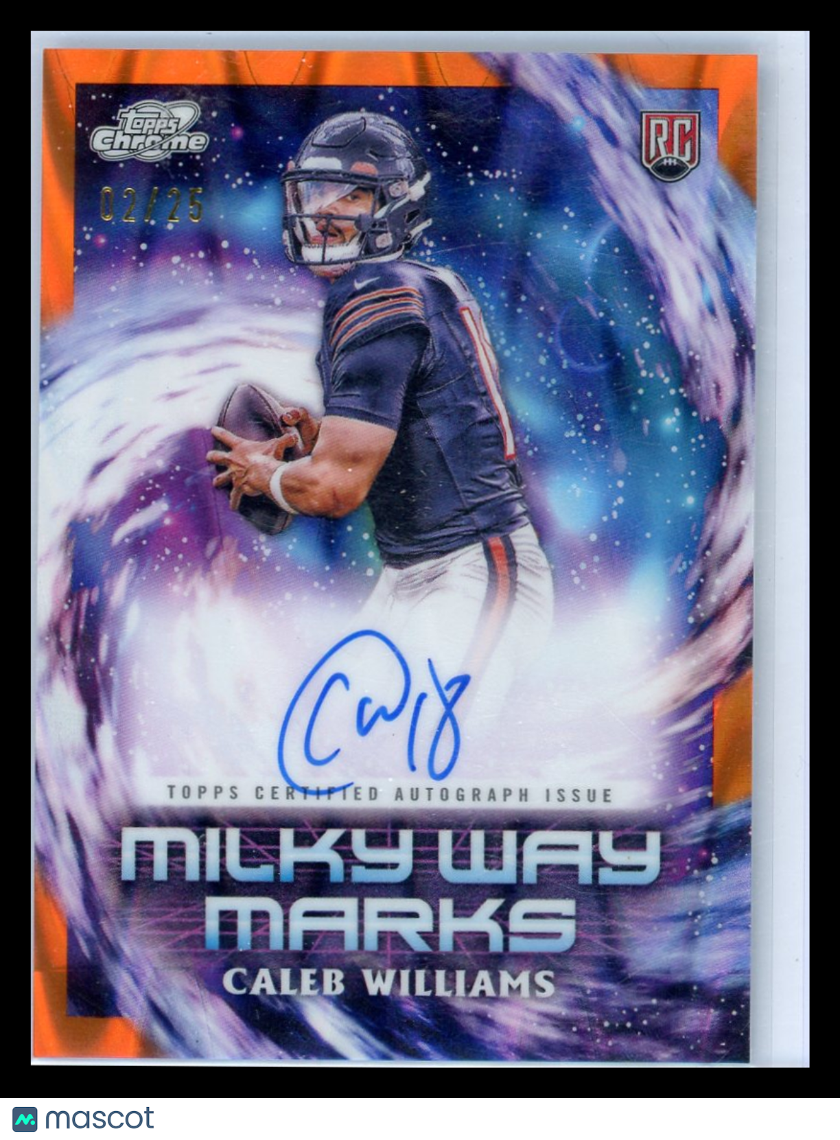 Caleb Williams - 2024 Topps Cosmic Chrome Milky Way Marks Autograph RC 02/25