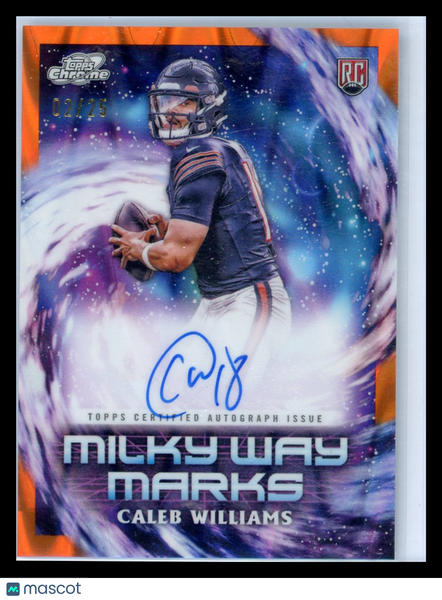 Caleb Williams - 2024 Topps Cosmic Chrome Milky Way Marks Autograph RC 02/25