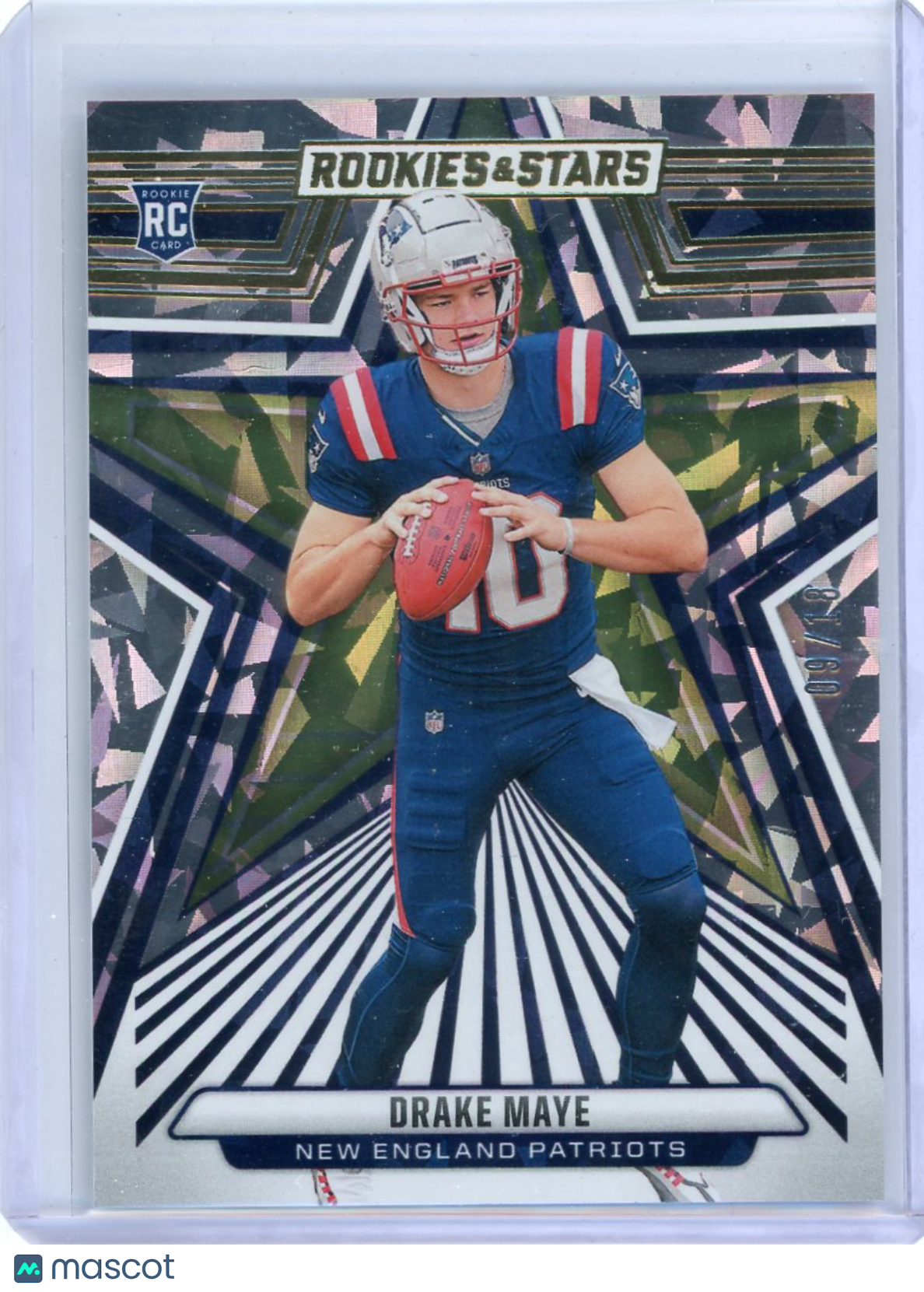 Drake Maye - 2024 Panini Rookies & Stars Rookie Cracked Ice FOTL 09/18