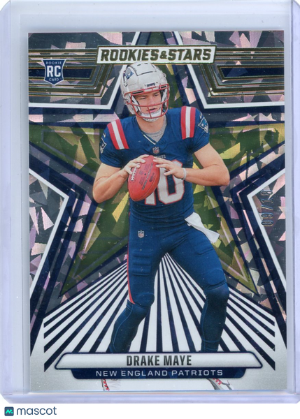 Drake Maye - 2024 Panini Rookies & Stars Rookie Cracked Ice FOTL 09/18