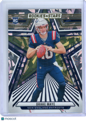 Drake Maye - 2024 Panini Rookies & Stars Rookie Cracked Ice FOTL 09/18